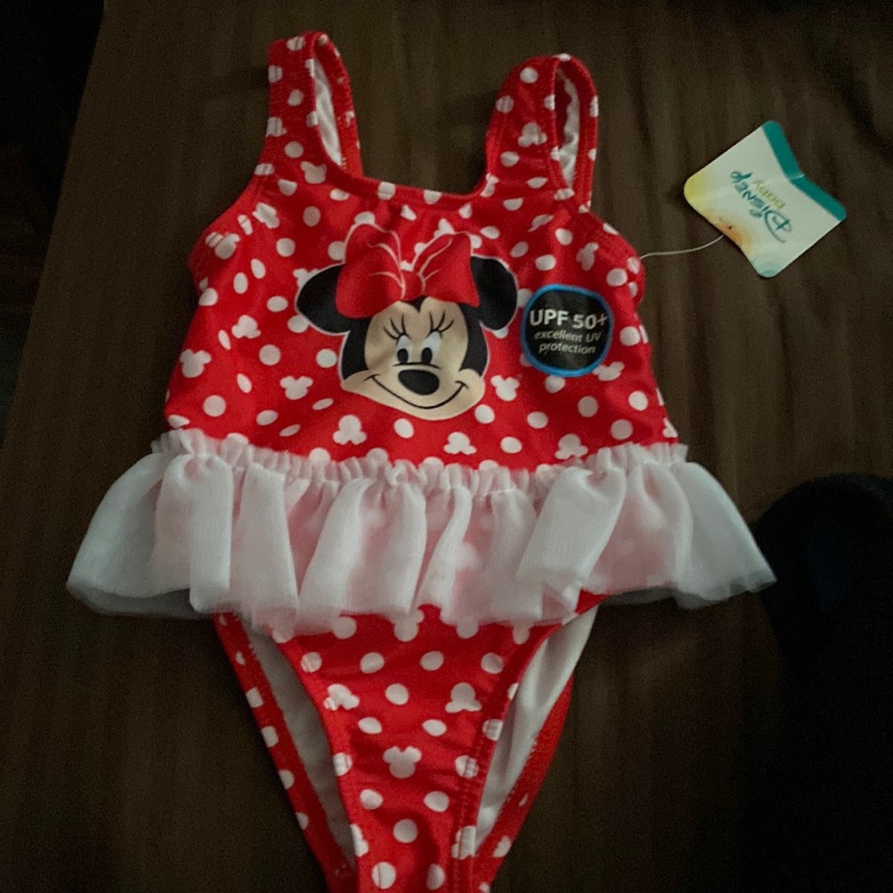 NWT Minnie Mouse BABY BATHING SUIT